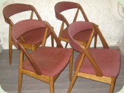 Kai Kristiansen stolar modell 31 i teak
och ek IKEA Pige dansk design 50-tal 60-tal