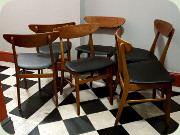 6 stolar teak och bok
IKEA Monaco dansk design Th Harlev Farstrup
210