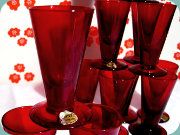 Reijmyre 60's ruby red
                          shot glass