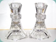 A
                          pair of Towle Crystal candle holders