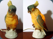 60's cockatoo bird
                          parrot perfume lamp by Arno Apel Bavaria