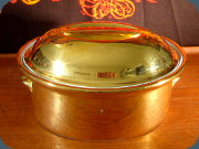 Royal Worcester Lustre
                          Gold casserole dish with lid