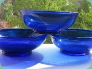 Cobalt blue dessert bowls