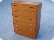 60's teak chest of
                          drawers