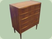 50's or 60's Danish
                          design teak chest of drawers
