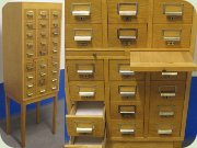 Swedish 40's oak file
                          cabinet
