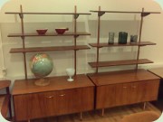 60s bookcases, rosewood and copper,
                          Threemen - CFC Silkeborg