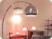 Italian chrome floor lamp
