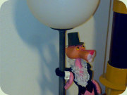 Italian Pink Panther
                          lamp, Linea Zero