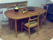 50's dining table
                          & chairs by Bertil Fridhagen, Bodafors