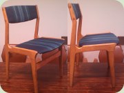 Danish chairs, blue
                          fabrik