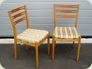 A pair of IKEA Klint
                          chairs, Danish 60's design