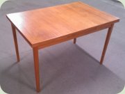 50's teak rectangular
                          dining table with leaves
