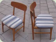 Four Swedish dining chairs, early 60's by
                          Tage Olofsson, Ulferts Tibro