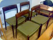 Side chairs #77 by
                          N.O. Möller, J.L. Möller