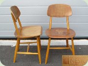 A pair of Swedish 60's
                          chairs by Nesto Nässjö Stolfbrik 1963