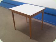 Perstorp laminate table with the pattern
                          Virrvarr by Sigvard Bernadotte