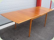 Swedish 50's teak
                          & oak extendable dining table