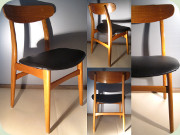 Set of 4 Scandinavian
                          60's teak dining chairs