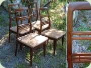 Fyra mycket välgjorda stolar modell
                          Rosetto av Svante Skogh