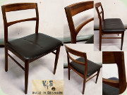 Fyra stolar från Vejle Stole- och
                          Möbelfabrik dansk design 60-tal troligen
                          Henning Kjaernulf