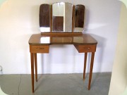 Swedish 50's or 60's
                          teak dressing table with tilting mirrors