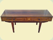 Rosewood hallway table
                          with drawers