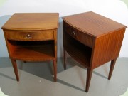 Swedish 50's mahogany
                          bedside tables