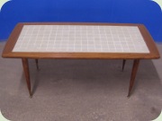 Swedish 50's coffee
                          table with mosaic table top