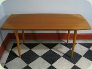 Swedish 60´s teak
                          coffee table with tapered legs