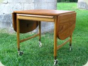 Swedish 50's teak
                          & oak sewing cart Bodafors Bertil
                          Fridhagen