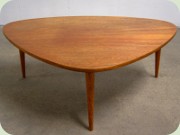 Scandinavian 50's or
                          60's triangular teak coffee table