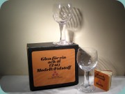 Boda Falstaff wine
                          glasses in original box, Signe Persson Melin
                          1974