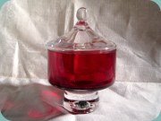 Reijmyre confectionery bowl in red and
                          clear glass