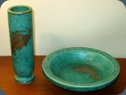Gustavsberg Argenta
                          vase and dish
