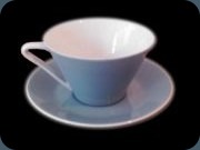 Cup with saucer, Daisy
                          #18, Lilien Porzellan