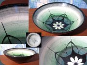 1930's dish in black
                          and green, Rörstrand