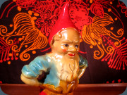 50's plaster gnome figurine