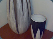 Upsala Ekeby vase #1081 & #1021.
                          Anna-Lisa Thomson ALT