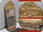 20th century gold
                          coloured mirror