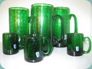 Johansfors green glass
                          mugs