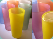6 coloured lemonade or
                          highball glasses