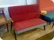 50s sofa with black
                          legs